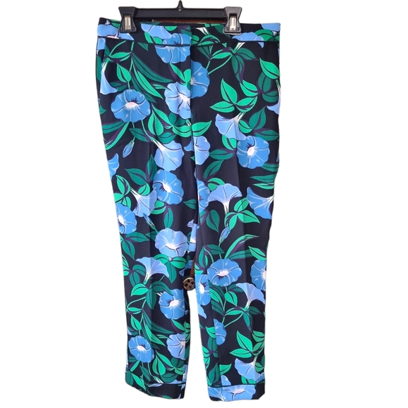 Ann Taylor Floral Lightweight Flowy Dress Pants - Picture 1 of 11